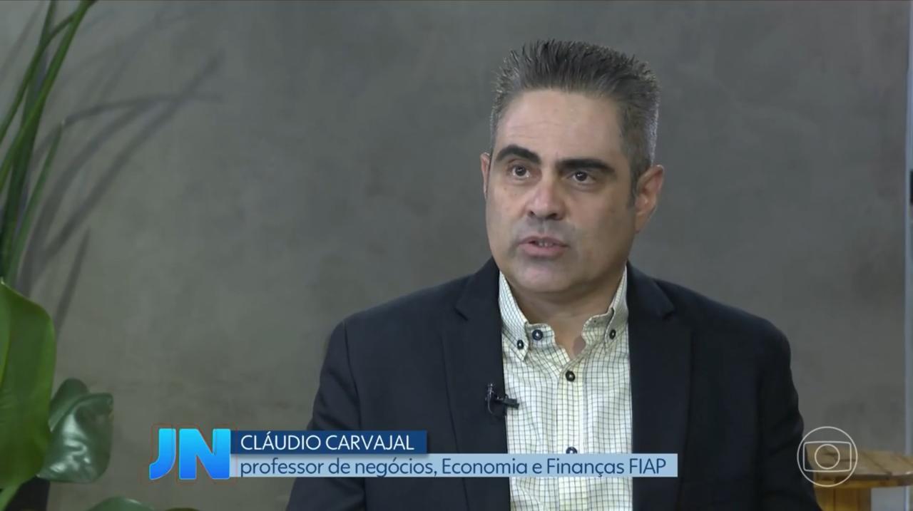 Cláudio Carvajal em entrevista ao Jornal Nacional